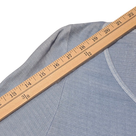 NEW‎ Soft Surroundings Knit Dress Medium Blue 3/4 Sleeve A-Line Casual M - Picture 6 of 10